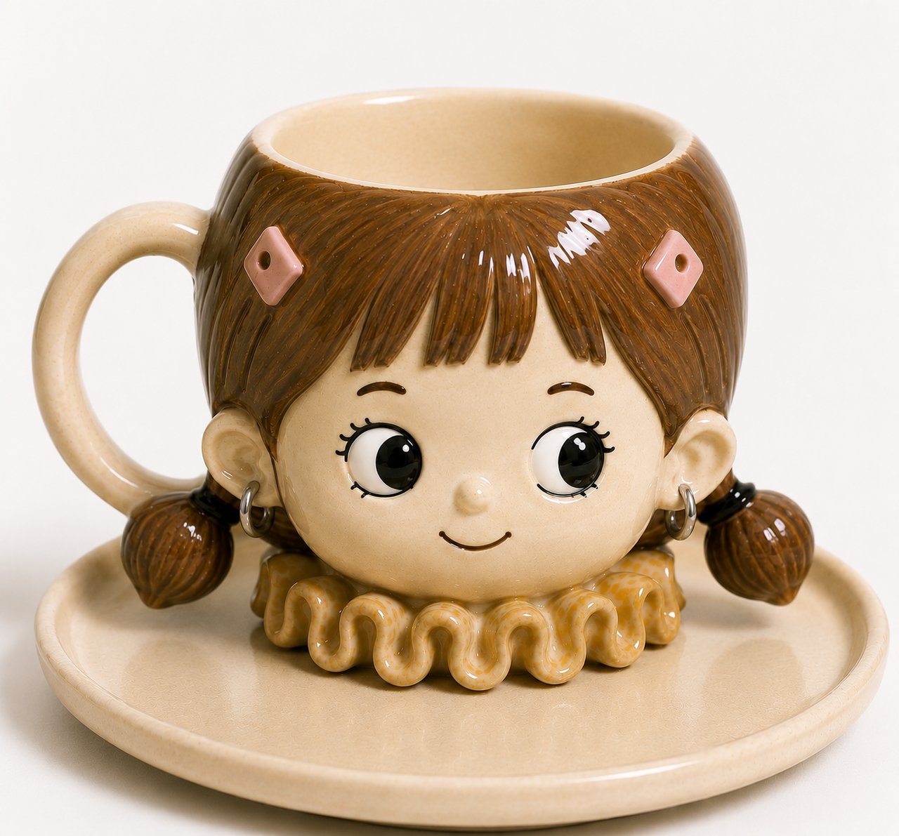 3D Sculpted Portrait Mug VI