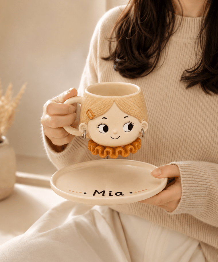 3D Sculpted Portrait Mug