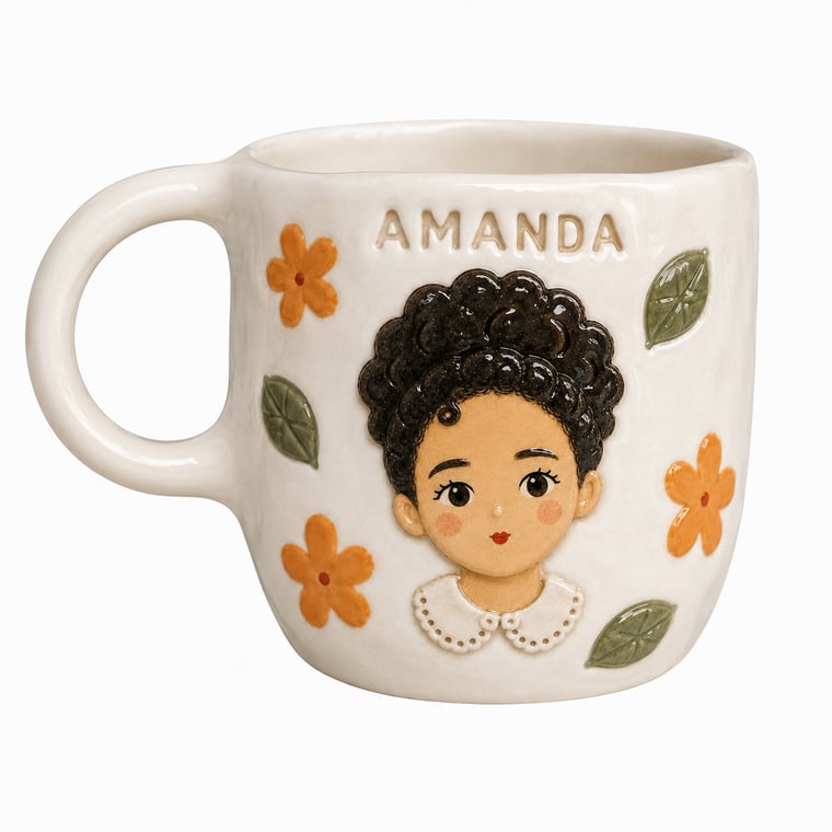 3D Relief Ceramic Mug